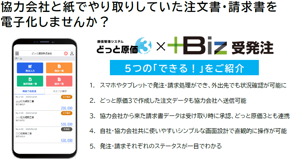 サブスクで建設業のIT化＆業務改善を支える新サービス 「＋Biz受